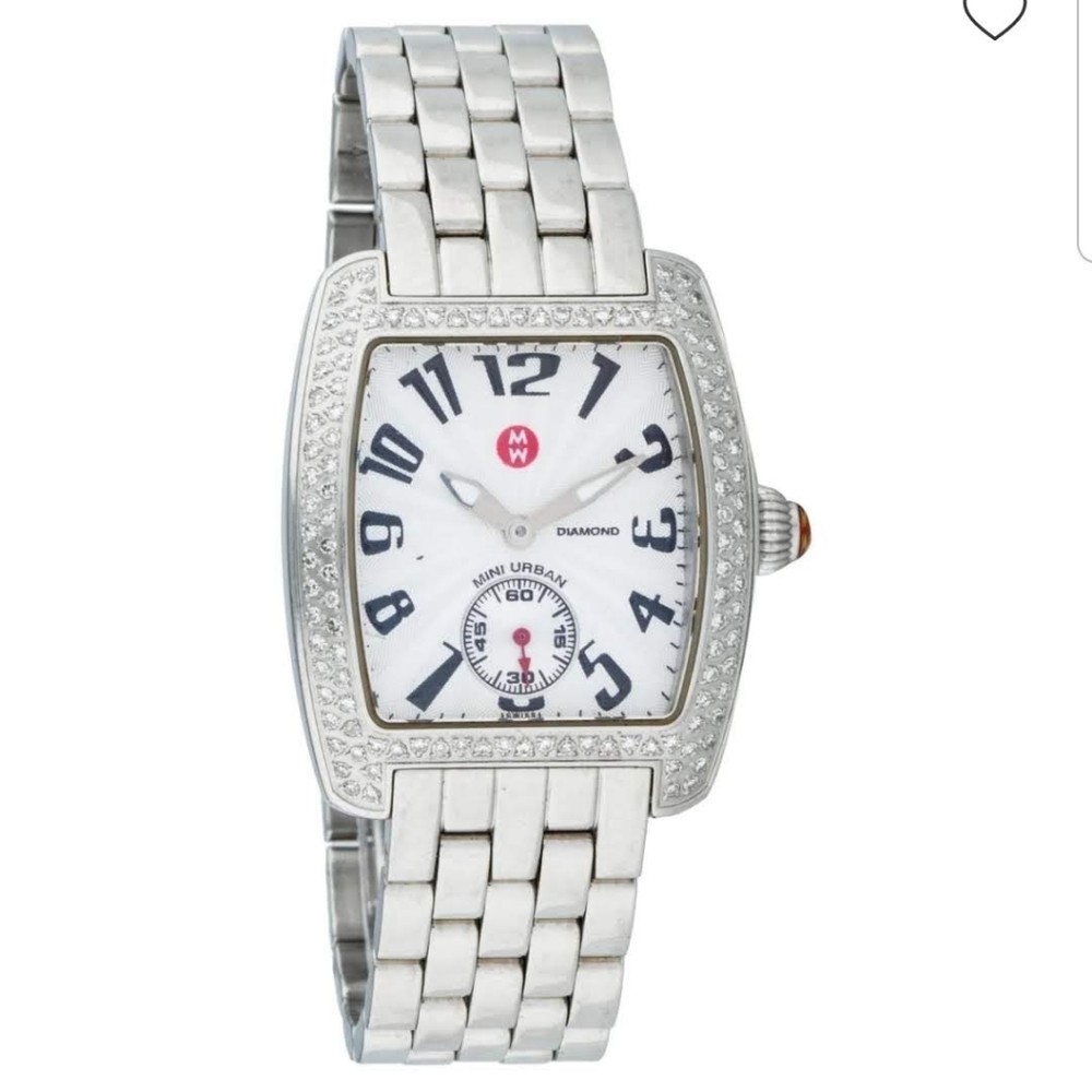 Michele Women's MWW02A000124 Mini Urban Diamond Steel Bracelet Watch